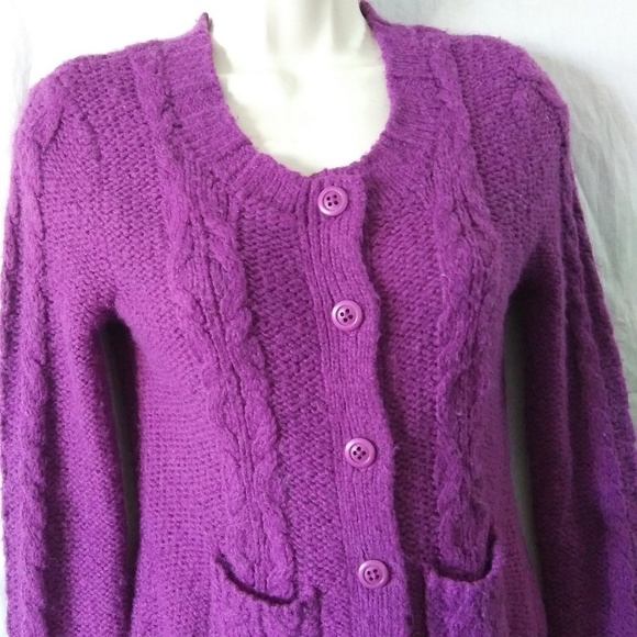 Fossil knit sweater button closure long sleeves women’s Size Small - Picture 8 of 9